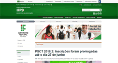 Desktop Screenshot of ifpb.edu.br
