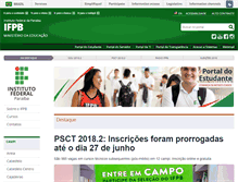 Tablet Screenshot of ifpb.edu.br